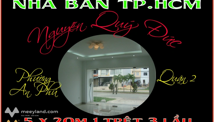 Nhà phố tiện kinh doanh 100m2, 1 trệt 3 lầu khu dân cư An Phú, quận 2, Hồ Chí Minh