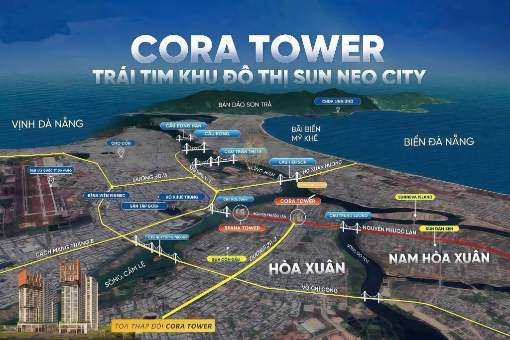 Mở bán căn hộ Cora Tower, siêu phẩm của Sun Group, giữa lòng Hòa Xuân, Đà Nẵng, chiết khấu cao
