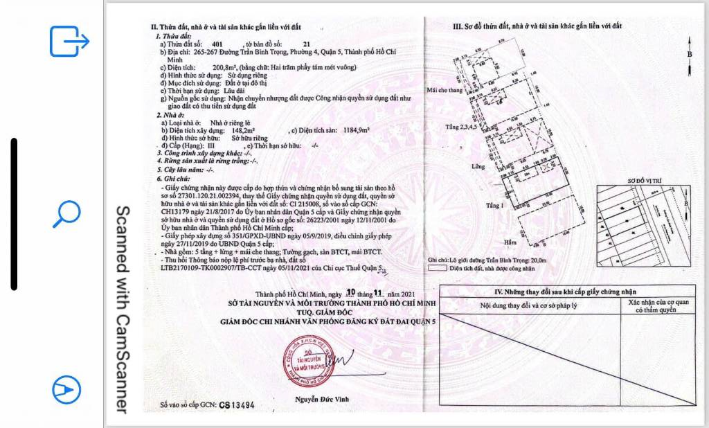 Bán tòa nhà mặt tiền Trần Bình Trọng, Quận 5, ngang 10mx20m cn 200,8m2, hầm 7 lầu, giá 135 tỷ
