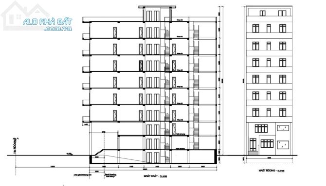 Building mới xây MT Âu Cơ Quận Tân Bình, 10x35m hầm 9 tầng giá 90 tỷ thương lượng mạn
