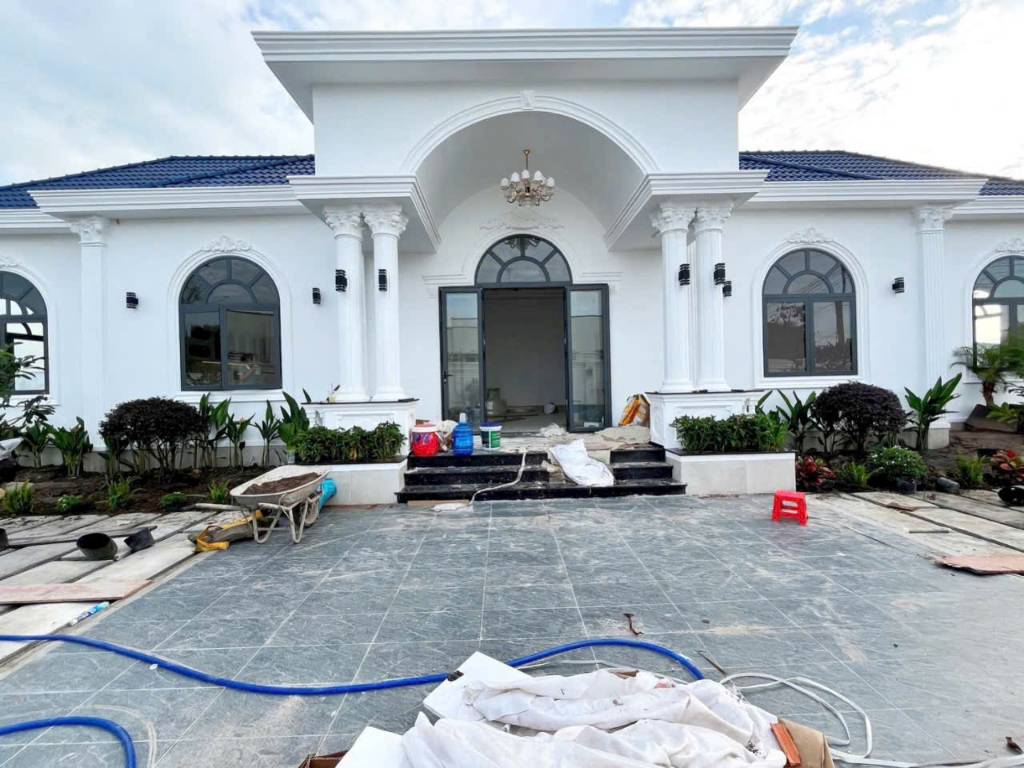 Nhà vườn siêu đẹp ở xã Mỹ Hạnh Bắc , Đức Hòa tdt 1000m2 ( 400m2 thổ) 4pn , 2wc giá 8 tỷ