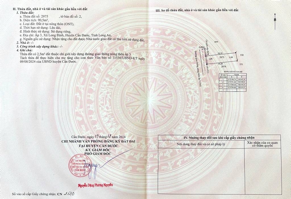 Bán đất KDC Phúc Giang, Long Định, Cần Đước, giá 1tỷ 150, gần ĐT830, KCN Thuận Đạo