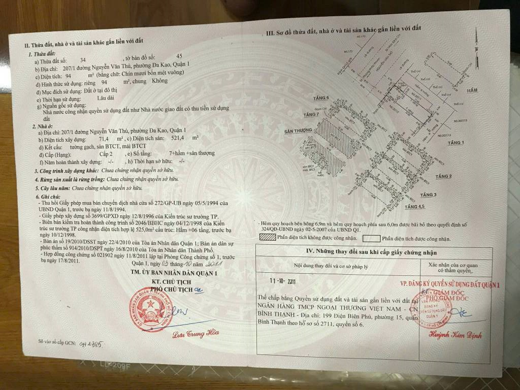 BÁN TÒA NHÀ VĂN PHÒNG QUẬN 1, 2 MẶT TIỀN, ĐANG CHO THUÊ 220 TRIỆU/THÁNG