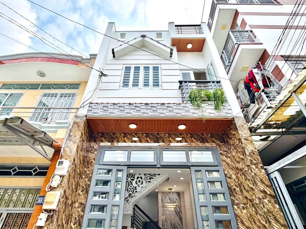 BÁN NHÀ HẺM XE HƠI LÊ VĂN THỌ, PHƯỜNG 14, GÒ VẤP, 2 TẦNG 3PN, NGANG 4x13M, CHỈ 5 TỶ HƠN TL