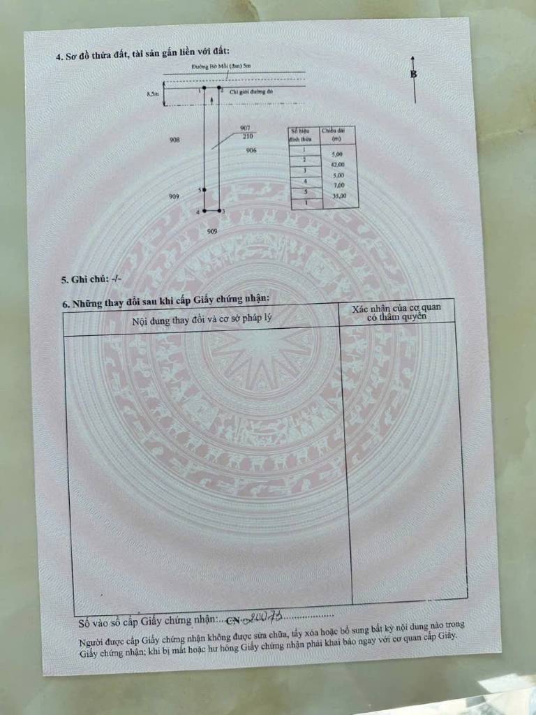 Bán đất thổ cư xã Tân Lân, Cần Đước, 210m2, mặt tiền xe hơi, chủ xả cuối năm 900tr/nền