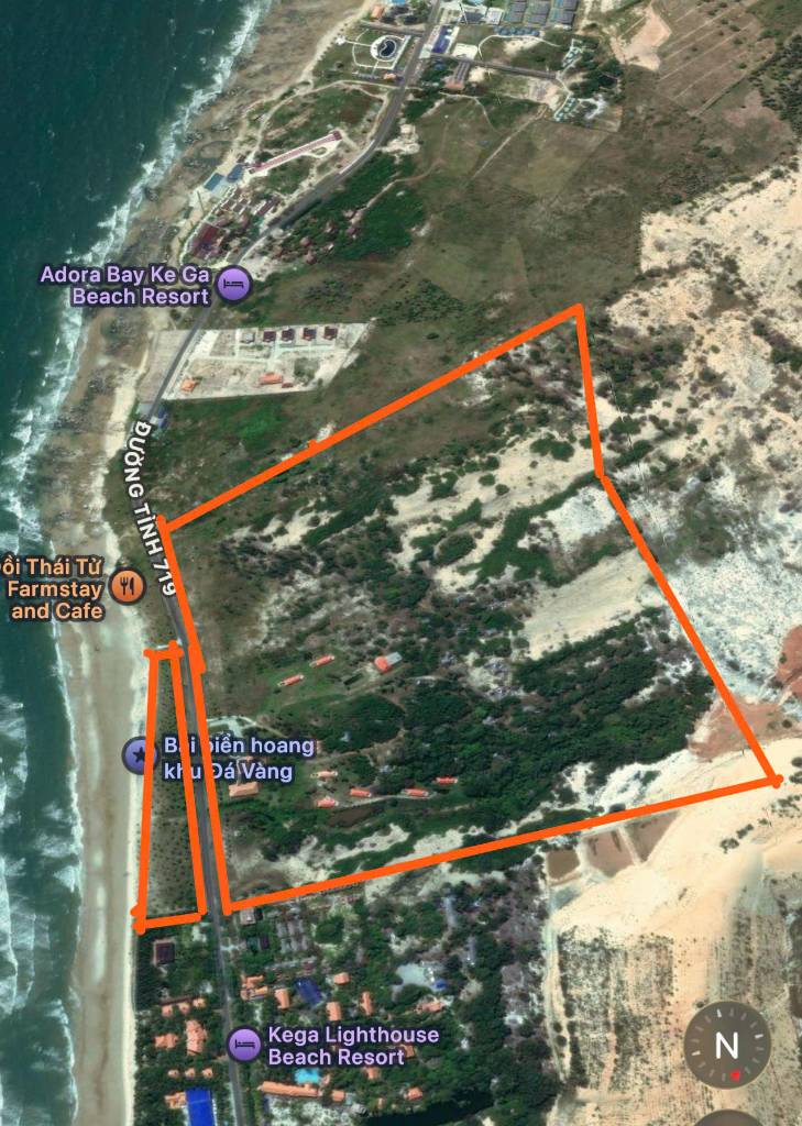 Chuyển nhượng quỹ đất TMDV 19ha Tân Thành, Hàm Thuận Nam, Bình Thuận