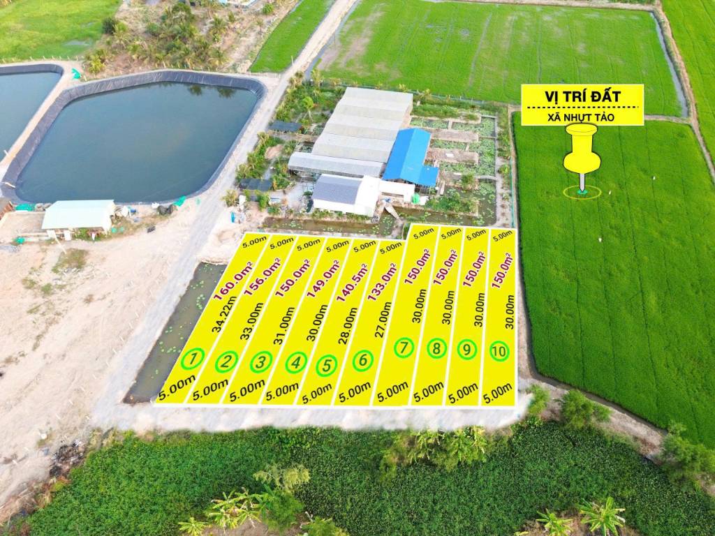 Đất Xã Quê Mỹ Thạnh, Long An, thổ cư 5x30m, mặt tiền đá xanh 3m cách Nguyễn Thị Lầu 500m