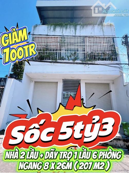 NP171 Bán nhà 2 lầu và dẫy trọ 6 Phòng vị trí 2 đường Nguyễn Ái Quốc P.Hố Nai TP Biên Hoà