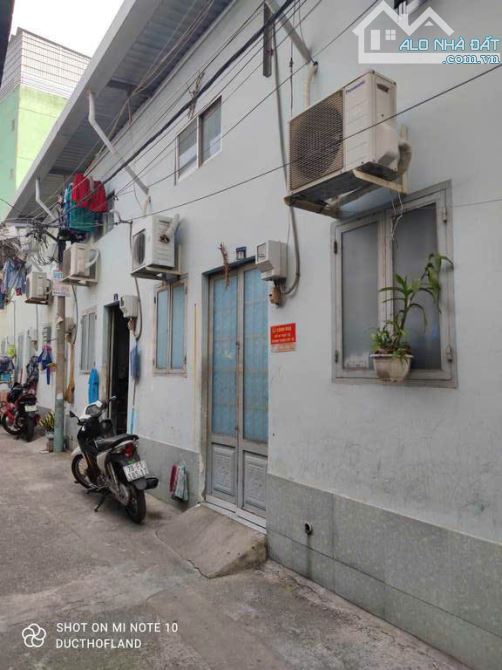 Bán dãy nhà trọ 245m2 mặt tiền hẻm KD, đường 6m Hiệp Thành 13, TN ~ 30tr/th, nhỉnh 40tr/m2