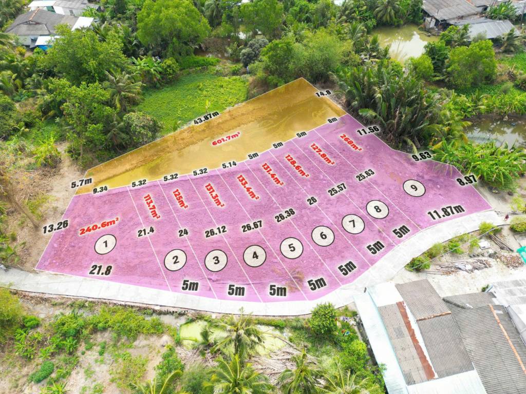 Bán nền đất MT Nguyễn Thành Thuộc, gần chợ Đức Tân Động Lực 827E, 5x26m full thổ