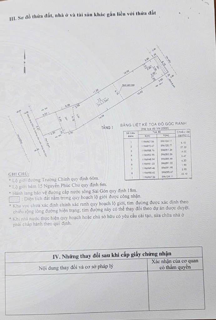 Bán đất 2 mặt tiền Trường Chinh Tân Bình, DT 263m² nở hậu, chỉ 30 Tỷ TL