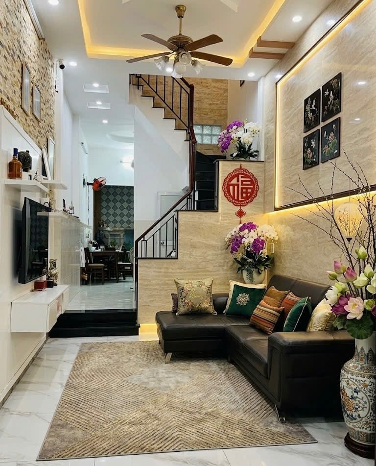BÁN NHÀ QUẬN 6, GẦN CÔNG VIÊN PHÚ LÂM, 3 TẦNG 76M2, HẺM XE TẢI, GIÁ 7.7 TỶ