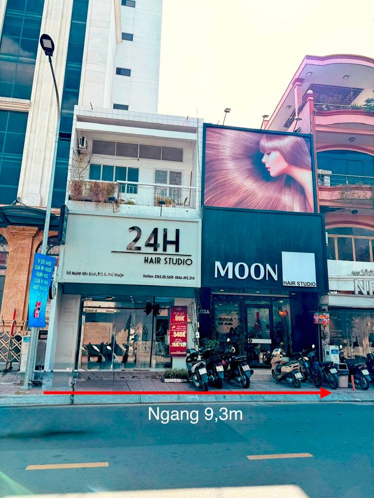 Bán nhà mặt tiền Huỳnh Văn Bánh Phú Nhuận, ngang 9,3m, 2 tầng giảm từ 52 tỷ về 43 tỷ