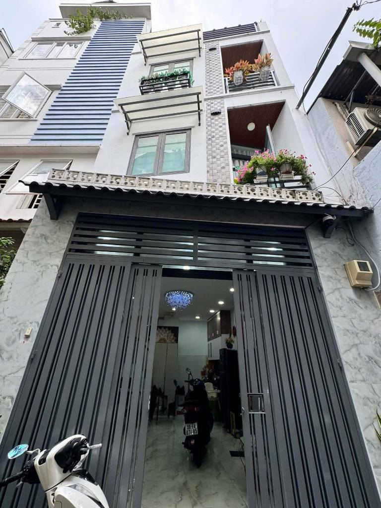 BÁN NHÀ TRƯỜNG SA, PHÚ NHUẬN, 4 TẦNG MỚI ĐẸP, HẺM 4M, NHỈNH 6TỶ