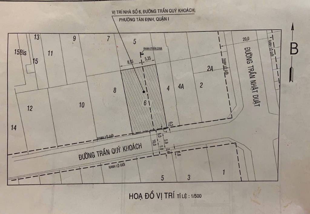 BÁN ĐẤT VÀNG TRẦN QUÝ KHOÁCH QUẬN 1, NGANG 8.5M HIẾM, DT 224M2, GIÁ TỐT ĐẦU TƯ