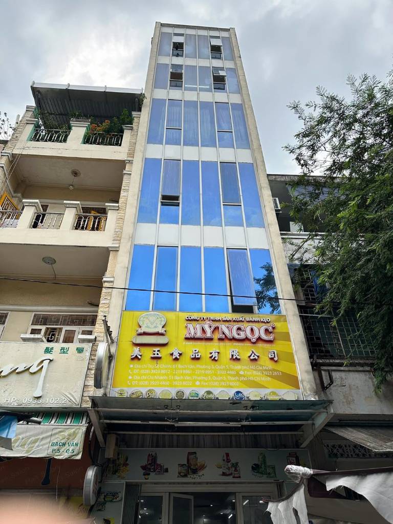 Bán nhà mặt tiền Bạch Vân Quận 5 – DT 80m² trệt 5 lầu giá giảm còn 28 tỷ