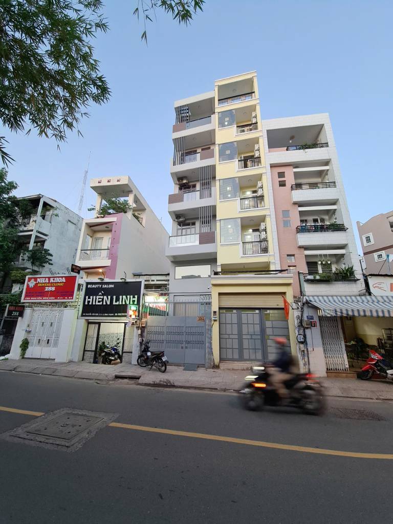 Bán nhà MT Nguyễn Văn Đậu, Bình Thạnh, 4x16m 7 tầng 12 CHDV, dòng tiền 60 triệu/tháng, giá 15,5 tỷ