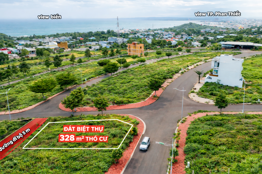 Bán đất nền Queen Pearl Mũi Né, view biển 320m2 full thổ, ô tô vào tận nơi