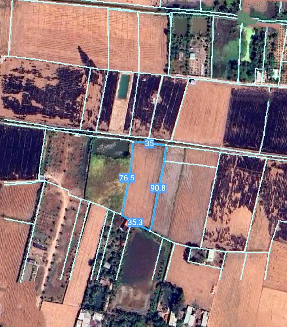 Bán đất lúa Tân Nhựt Bình Chánh, DT 2797m2 giá 1,5 triệu/m2, đường bờ kinh