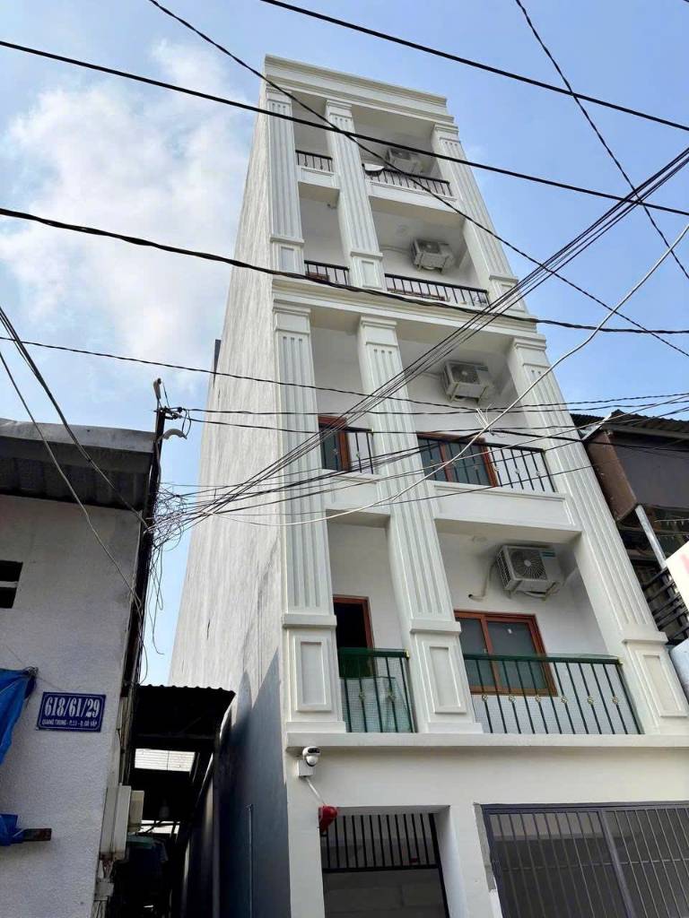 BÁN TÒA CHDV QUANG TRUNG GÒ VẤP, 138M2 6 TẦNG 18 PHÒNG, DÒNG TIỀN 80TR/THÁNG, GIÁ CHỈ 80TR/M²