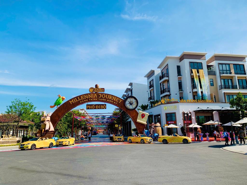 Bán shophouse T&T Millennia City Long Hậu Cần Giuộc 108m2 1 trệt 3 lầu giá 7.7 tỷ