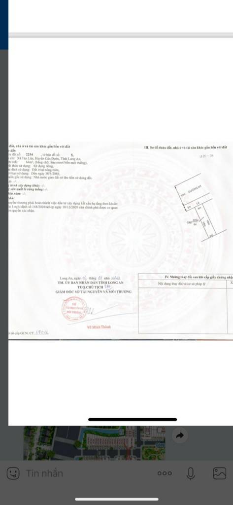 Bán đất KDC Tân Lân Residence Cần Đước, dt 64m2 giá 1.2 tỷ sổ hồng riêng