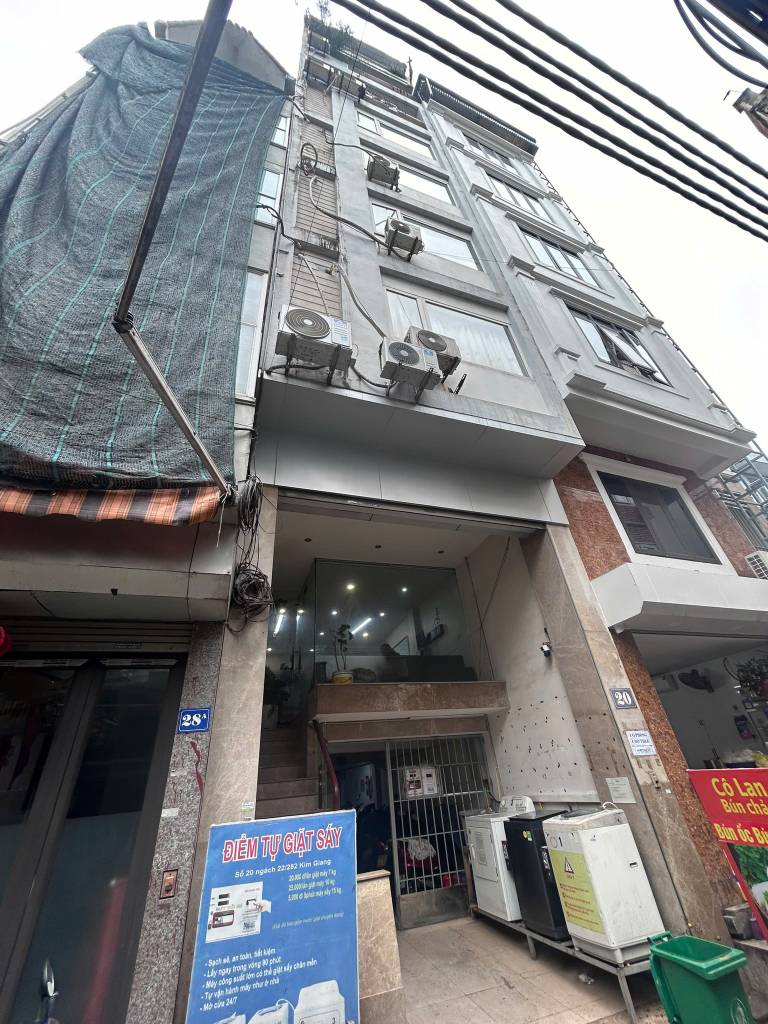 BÁN NHÀ ĐƯỜNG KIM GIANG, HOÀNG MAI, 88M2 XÂY 10 TẦNG THANG MÁY, GARA Ô TÔ, 20 PHÒNG KHÉP KÍN