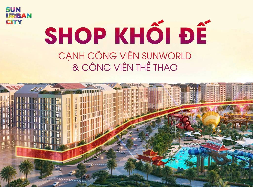 BÁN NHÀ SUN URBAN CITY, DT 35M2, GIÁ TỪ 1.3 TỶ SỞ HỮU, MẶT BẰNG KINH DOANH 2 TẦNG