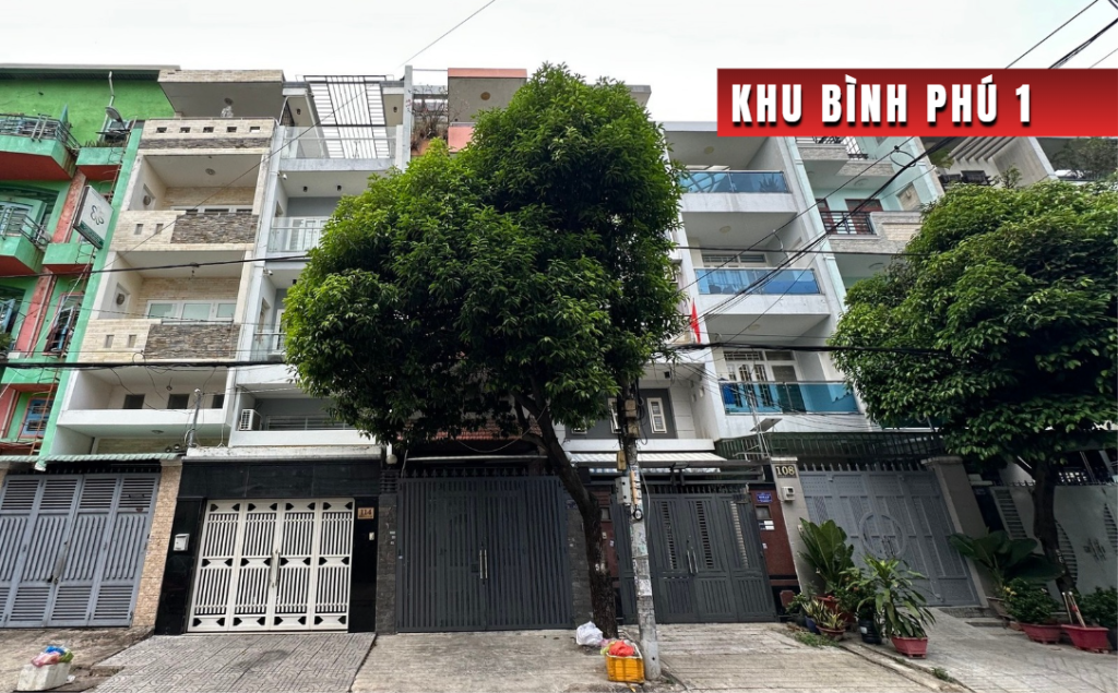 BÁN NHÀ MẶT TIỀN ĐƯỜNG 22 KHU BÌNH PHÚ, QUẬN 6, DT 4 X 19M, 3.5 TẤM, GIÁ 12.5 TỶ