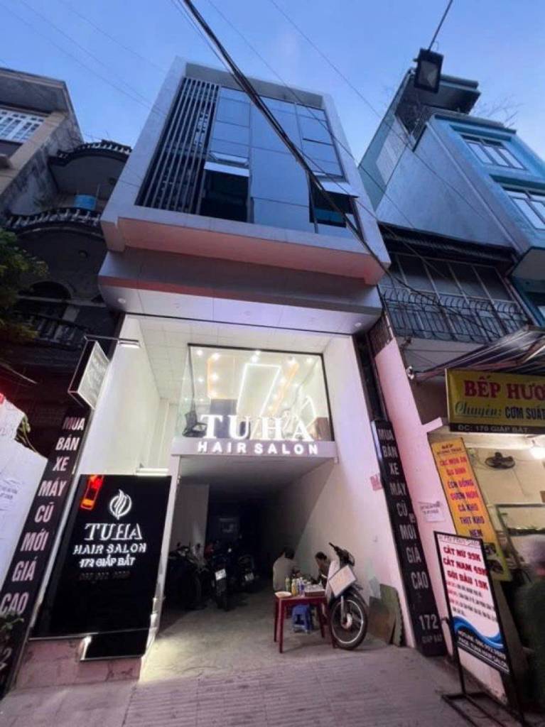 BÁN TÒA NHÀ MẶT ĐƯỜNG GIÁP BÁTHOÀNG MAI, DT 120M2 8 TẦNG, THANG MÁY
