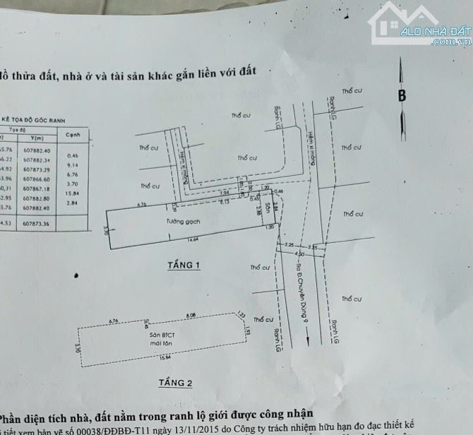 Bán nhà 2 tầng, có pn dưới trệt. DT 60m2 - nở hậu. Giá 5.x tỷ