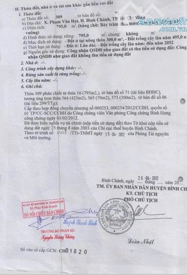 Bán xưởng 759m2 mặt tiền đường thanh niên bình chánh giá 8 tỷ