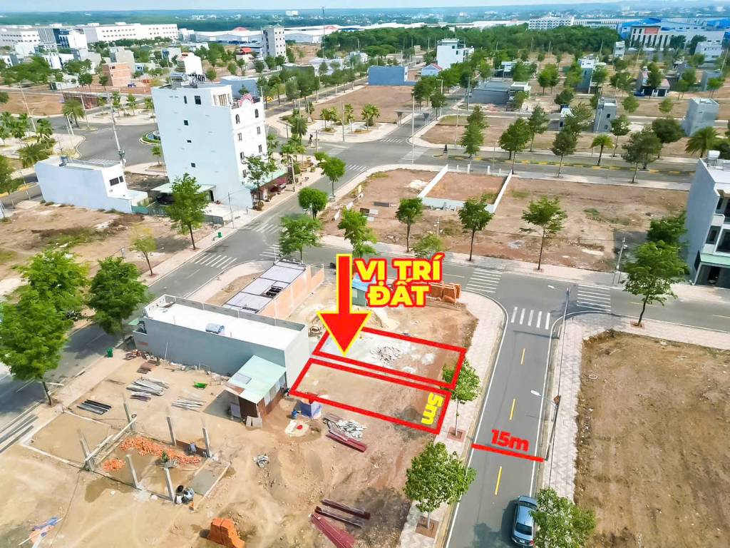 Bán đất gần Chợ Phú Chánh, KCN Vsip 2 Bình Dương, dt 81m2 Sổ Riêng, giá rẻ
