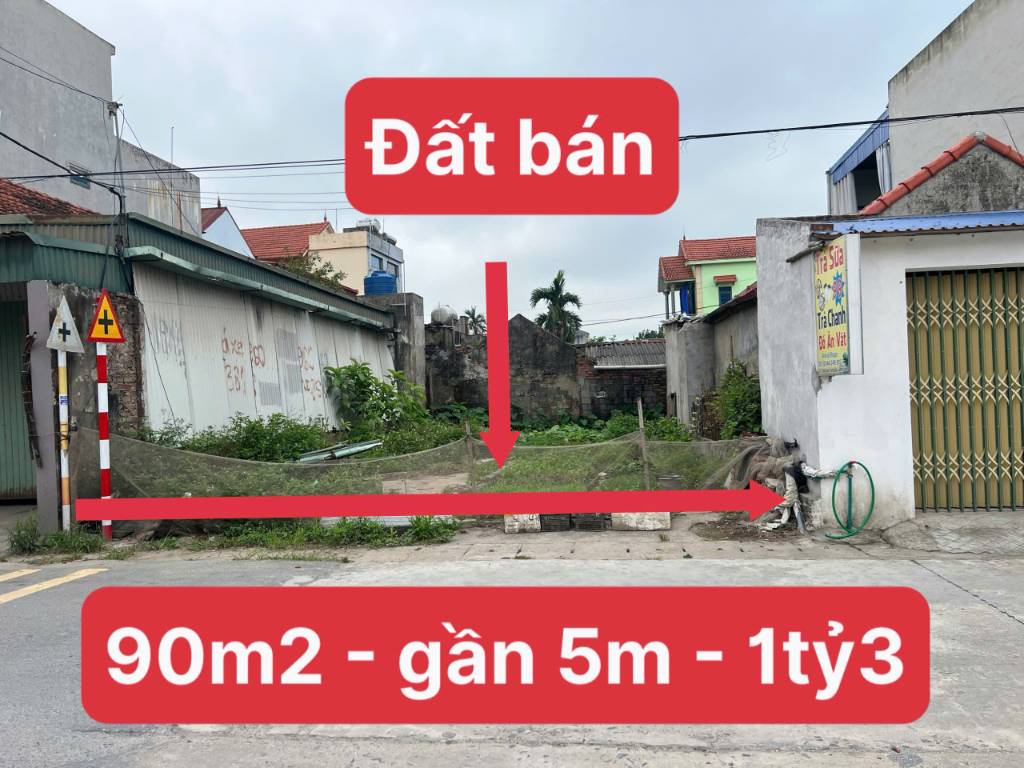 Bán đất Xã Hải Xuân, Hải Hậu Nam Định, DT 90m2 sổ hồng riêng giá 1,3 tỷ
