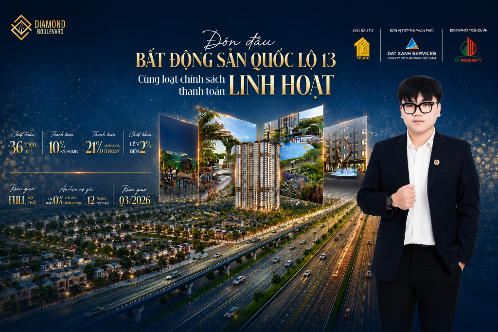 Bán căn hộ Diamond Boulevard, bàn giao full nội thất, chỉ từ 36tr/m2