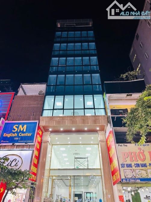 BÁN TÒA NHÀ MẶT PHỐ CHÙA LÁNG. 120M2 XÂY 9 TẦNG. THANG MÁY. THÔNG SÀN.