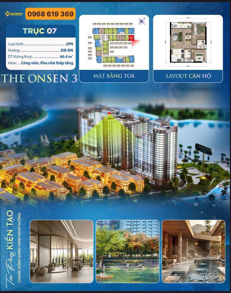 Bán căn góc 2PN Charmora City Nha Trang, toà Onsen 3, căn đẹp hiếm chỉ 3.87 tỷ