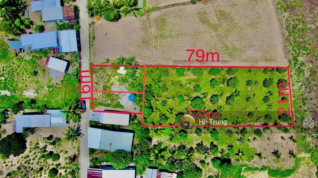Bán 1550m² đất có sẵn vườn, sẵn 140m² đất ở, ngay hl62 diên tân
