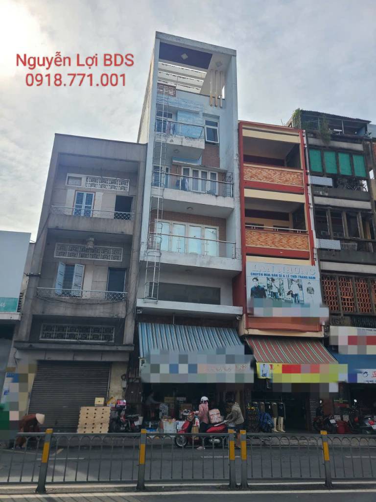 Bán nhà mặt tiền Nguyễn Thị Nhỏ, Quận 5, DT 198m2 6 tầng 51 tỷ có dòng tiền