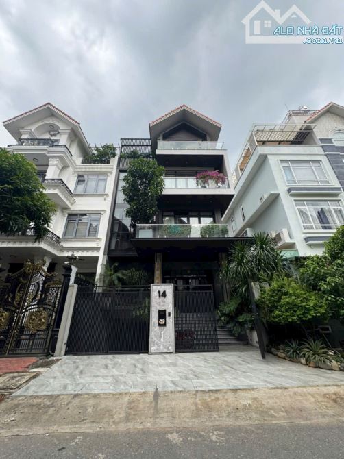 Biệt Thự 14 đường số 12 - khu Him Lam - DT 10x20m, Hầm 4 lầu, có thang máy - 60ty nhà mới