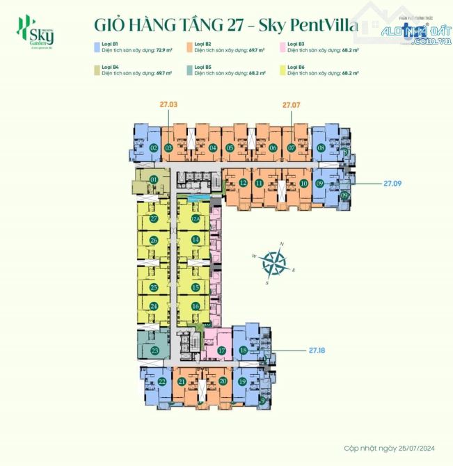 Bán căn duplex Pen Garden tầng 4 & Pen Villa tầng 27 Phú Đông Sky Garden sản phẩm hiếm