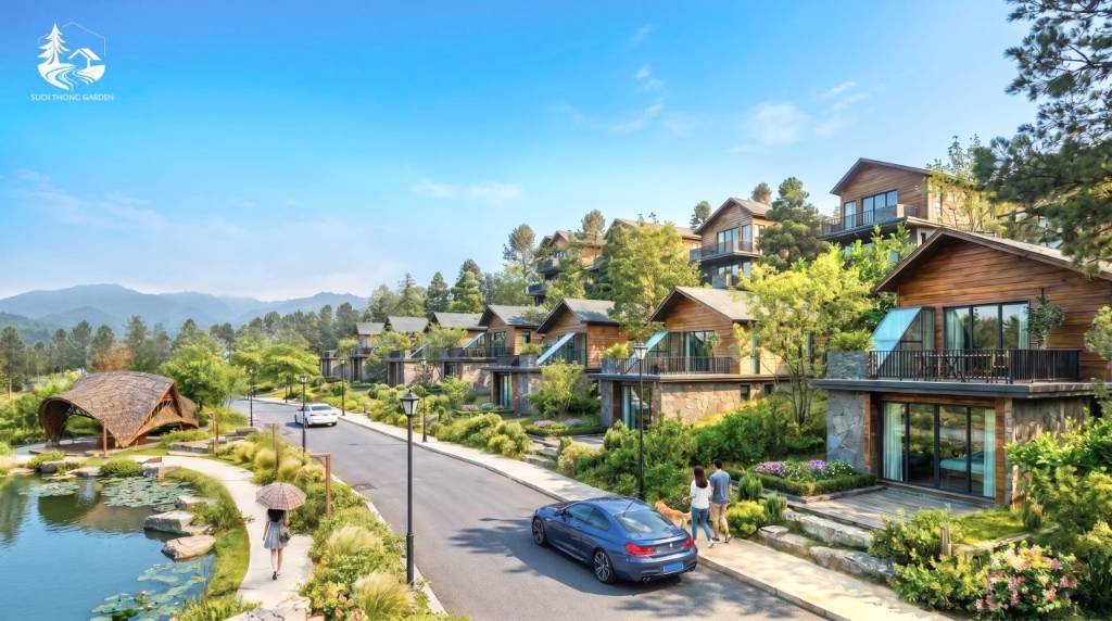 Bán biệt thự nghỉ dưỡng Suối Thông Gardens, Bảo Lộc, DT 180m², giá tốt
