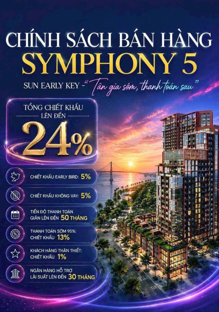 Bán căn hộ 1PN+ Sun Symphony Residence, giá chỉ 3 tỷ cực đẹp