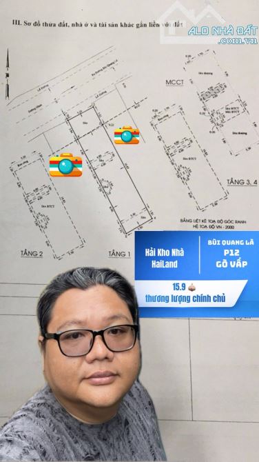 Bán CHDV 17p, hxh thông Bùi Quang Là P12 Gò Vấp, ngay chợ Phạm Văn Bạch, 5 tầng,120m, 5x23