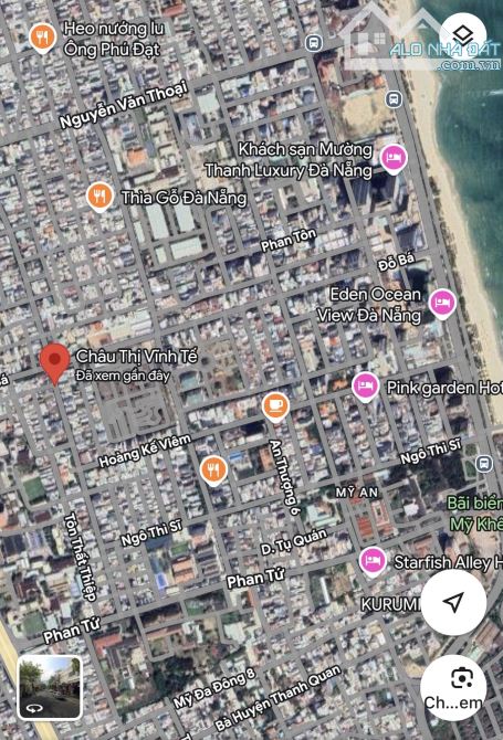 NHÀ MỸ AN GẦN BIỂN MỸ KHÊ – 81M² – ĐANG CHO THUÊ 11TR/THÁNG – GIÁ 8.X TỶ