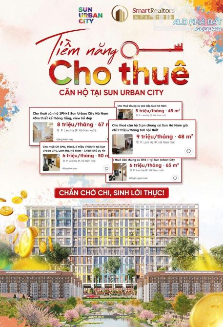 Căn hộ dòng tiền 8tr/ tháng tại Sun Hà Nam