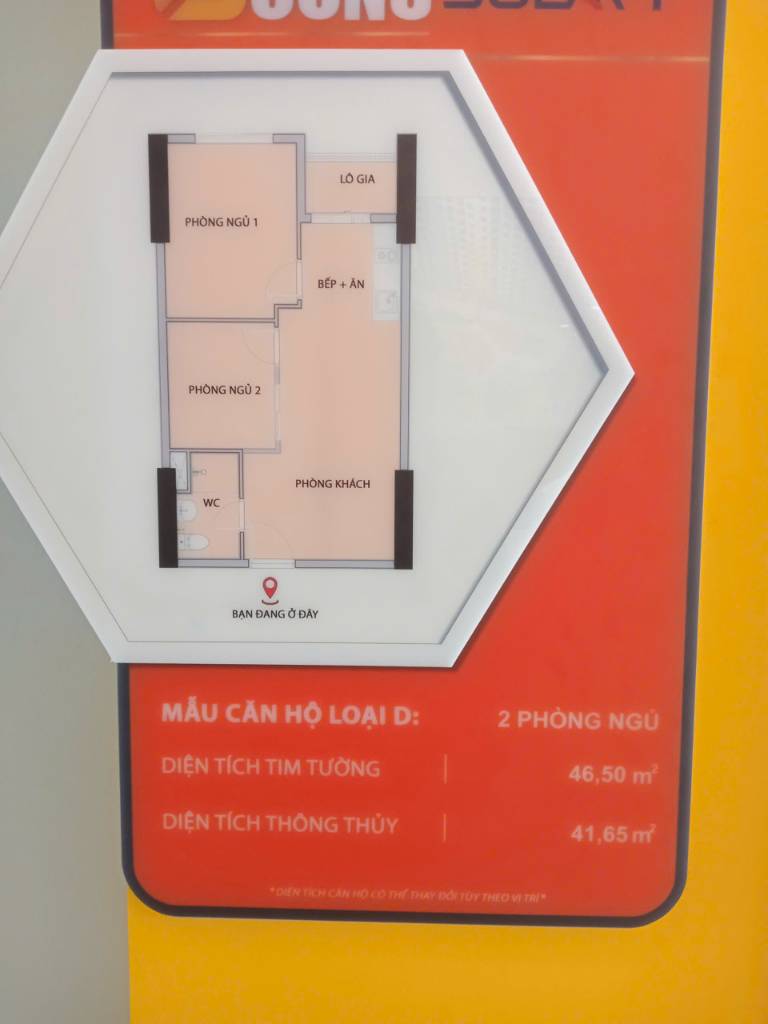 Bán căn hộ Bcons Solary, thành phố Dĩ An, dt 47m², giá rẻ đầu tư