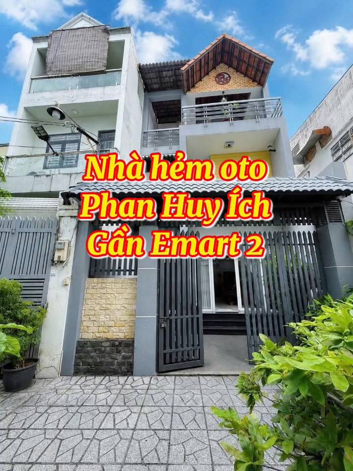 BÁN NHÀ PHAN HUY ÍCH, GÒ VẤP, HẺM Ô TÔ, DT 85M² 3 TẦNG, Ô CHỜ THANG MÁY, GIÁ 13 TỶ
