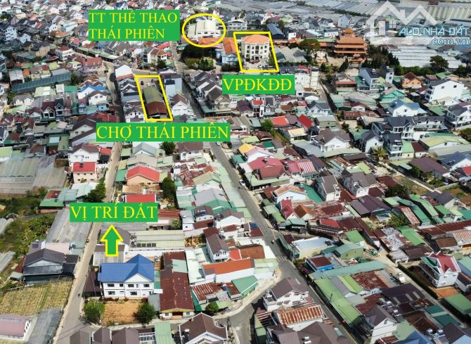 Mặt bằng kinh doanh 12m mặt tiền gần chợ Thái Phiên giá đầu tư
