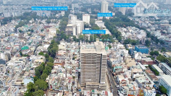 Căn hộ quận 5 gần các bệnh viện Chợ Rẫy, Y Dược. Ngay góc 3 mặt tiền. Sẵn nhà.Cho thuê dễ